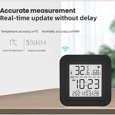 IR REMOdT CONTROL Tuya Temperature Humidity Sensor Date Disp