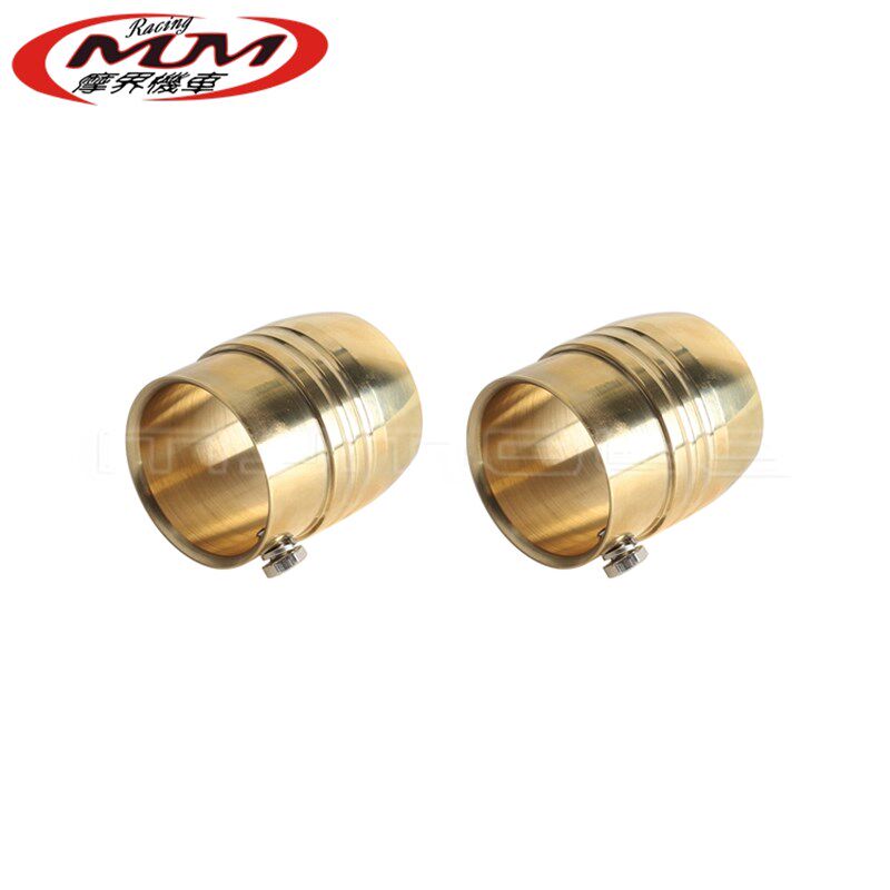 通用大多数2英寸j管道外径1-7/8英寸摩托车改装件黄铜复古排气端