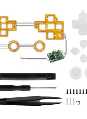 Multi-Colors Luminated D-pad TBhumbsticks Face Buttons (DTF)