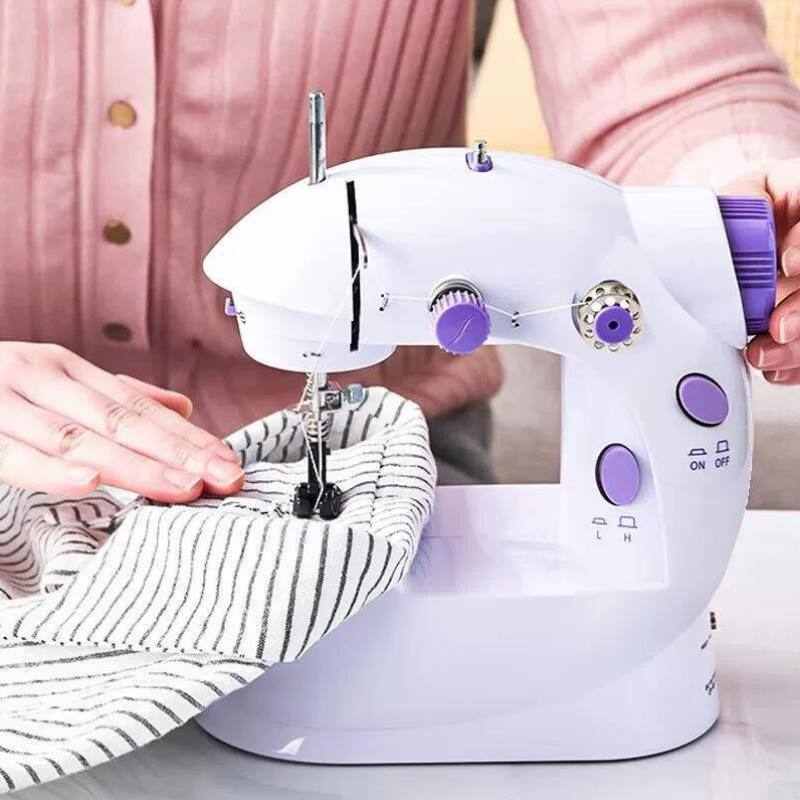 乐卡利缝纫d机家用电动小型迷你吃厚微型车衣台式电动针线机裁缝