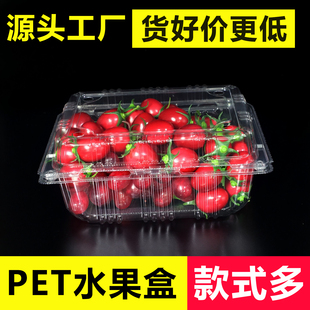 一次性水果盒透明塑料500B一斤装 盒子 超市食品果蔬车厘子草莓包装