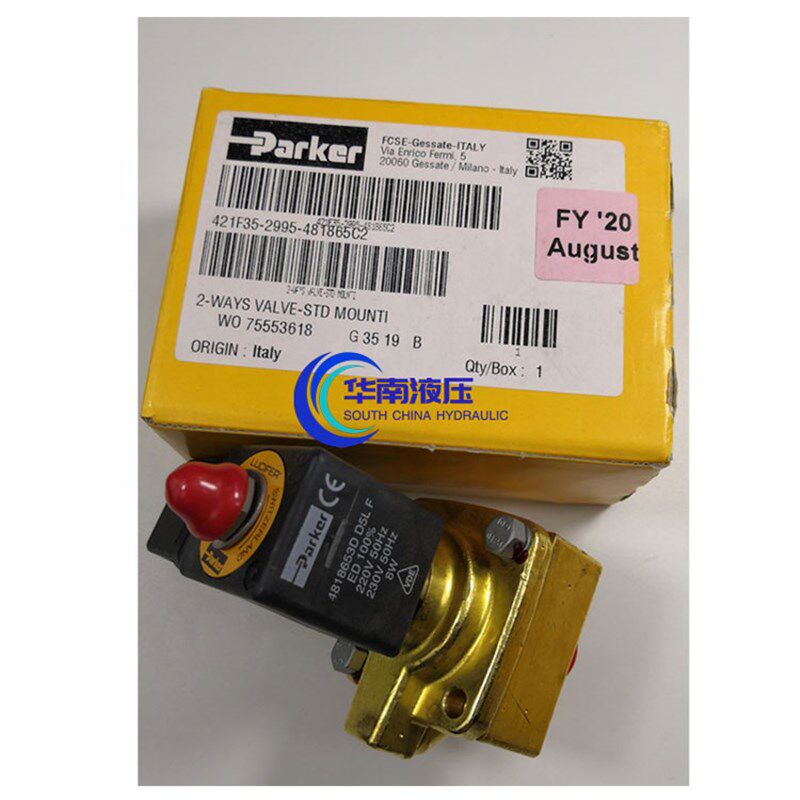 美国派克aPARKER二位二通高压阀421F35-DC24V AC220V常闭电磁阀