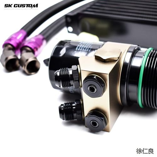 大众奥迪3代EA888引擎 加强油冷套件F 高尔夫S3改装机油风冷散热