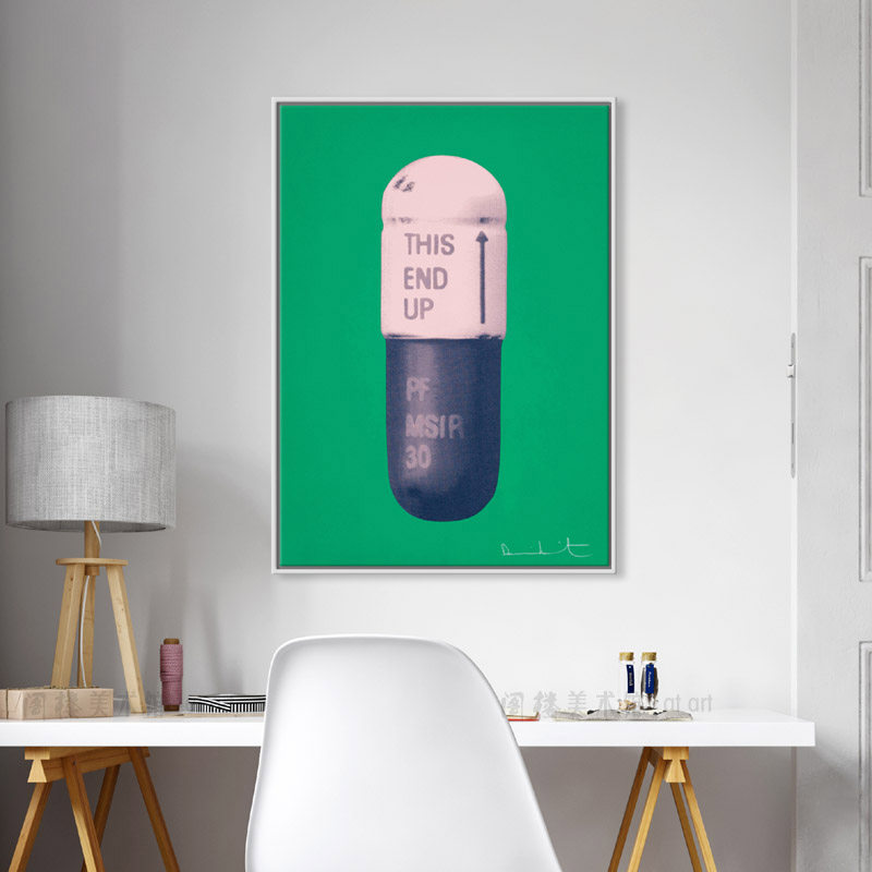 胶囊 波普艺术装饰画治愈u系小众挂画民宿样板间j客厅沙发背景墙,家居饰品,现代装饰画,淘宝优惠券,粉丝福利购,淘宝优惠卷