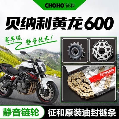 黄龙BJa600GS/-A/BN600 黄巡600静音套链征和油封链条大小牙盘链