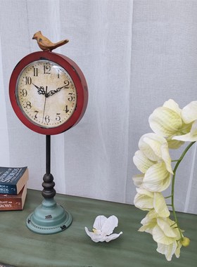 美式复古摆个性件客厅玄关卧室摆设金属文艺怀旧田园软Z装饰品座