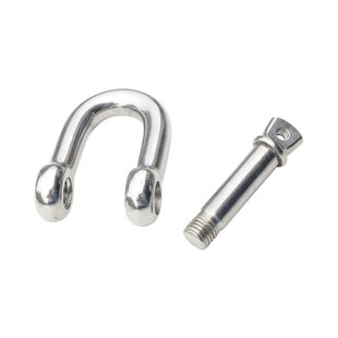 冰禹304不锈钢D型卸扣炼条连接扣高B强度船用起重卸扣M65个BY 851