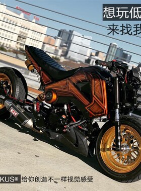 LED大灯电d动车M5猴子改装M3大公仔MSX125摩托车配件12V超亮头灯