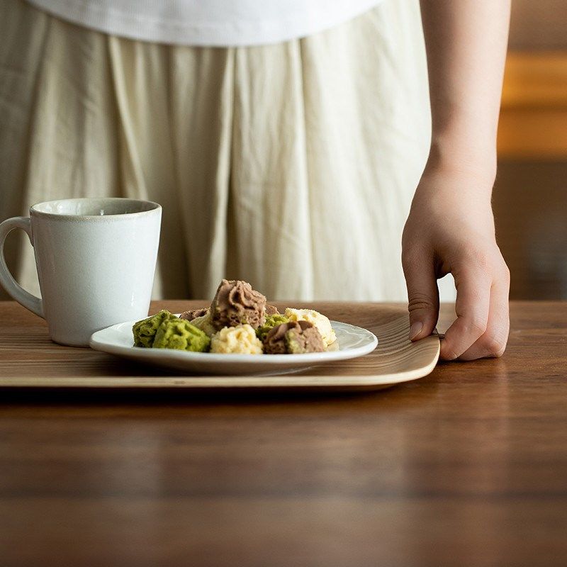 霜山木制托盘家用防m滑水曲柳茶盘长方形茶托下午茶餐盘36*28cm,餐饮具,餐用托盘,淘宝优惠券,粉丝福利购,淘宝优惠卷