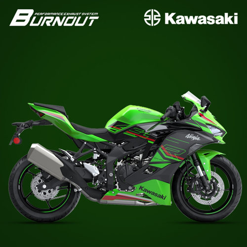 直销新品机车排气川m崎ZX4rr原厂外观全段阀门排气U钛合金前中段