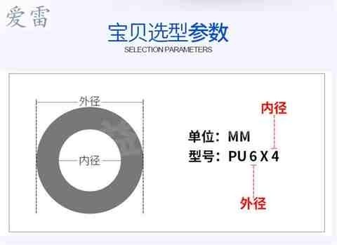 气管套管塑d料压缩空气透明软管保护家用空压机高压硬管8*5气泵s7
