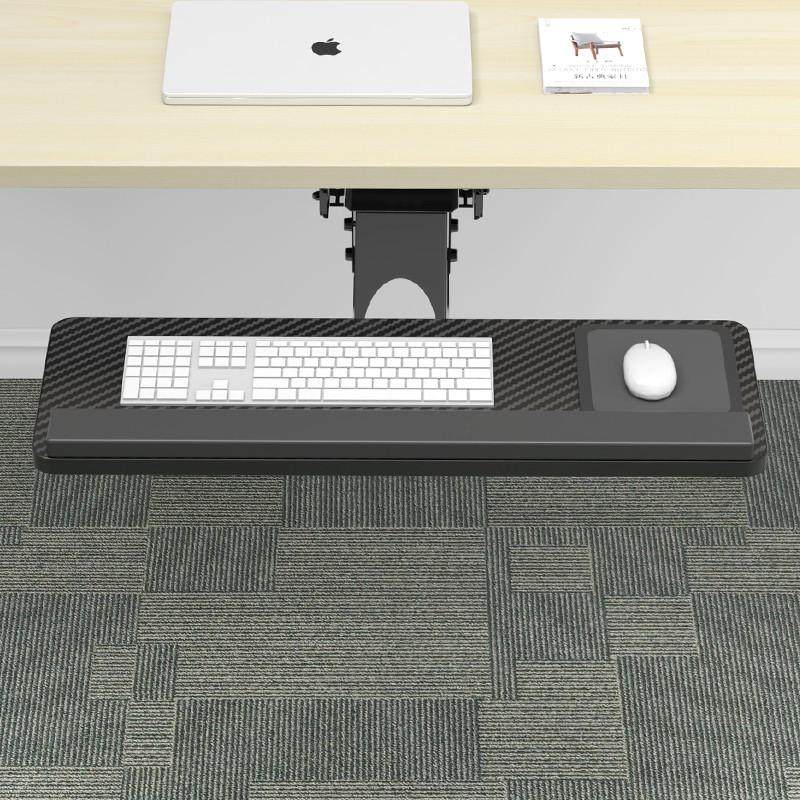 壹巢键盘托架鼠标键盘架电脑桌A下抽屉托盘伸缩鼠标收纳支架托架