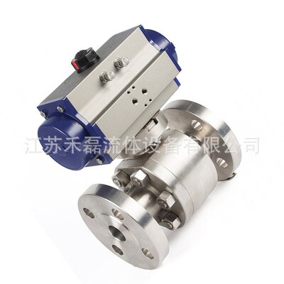 CF3M不锈钢美标900nLB气动法兰球阀锻钢F304 1凹凸面CL300磅温高