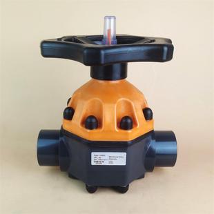 DN100 UPVC隔膜阀 110mm PVC隔膜阀 4寸 工程塑料截止阀闸阀阀门