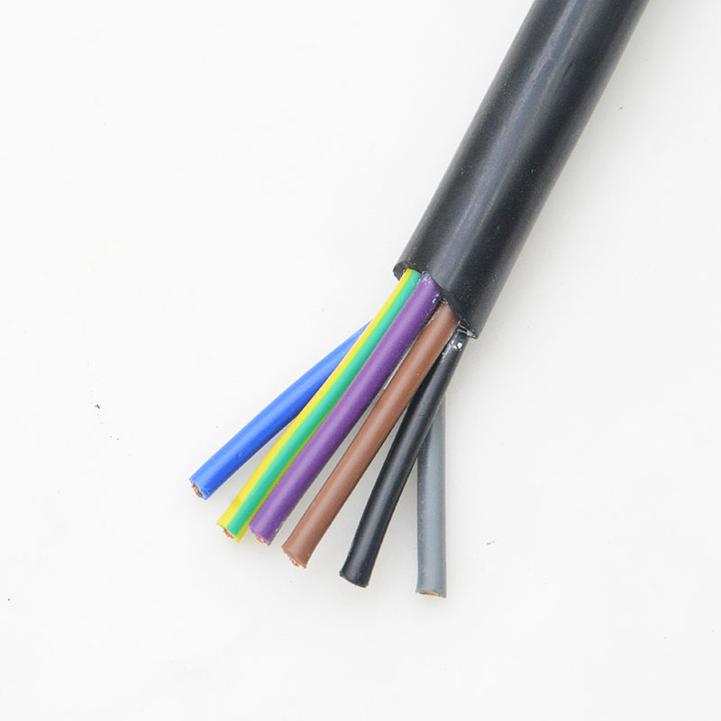 金联宇国标纯铜RVV6芯7芯8芯0.5 A0.751.52.5平方控制多芯软电缆