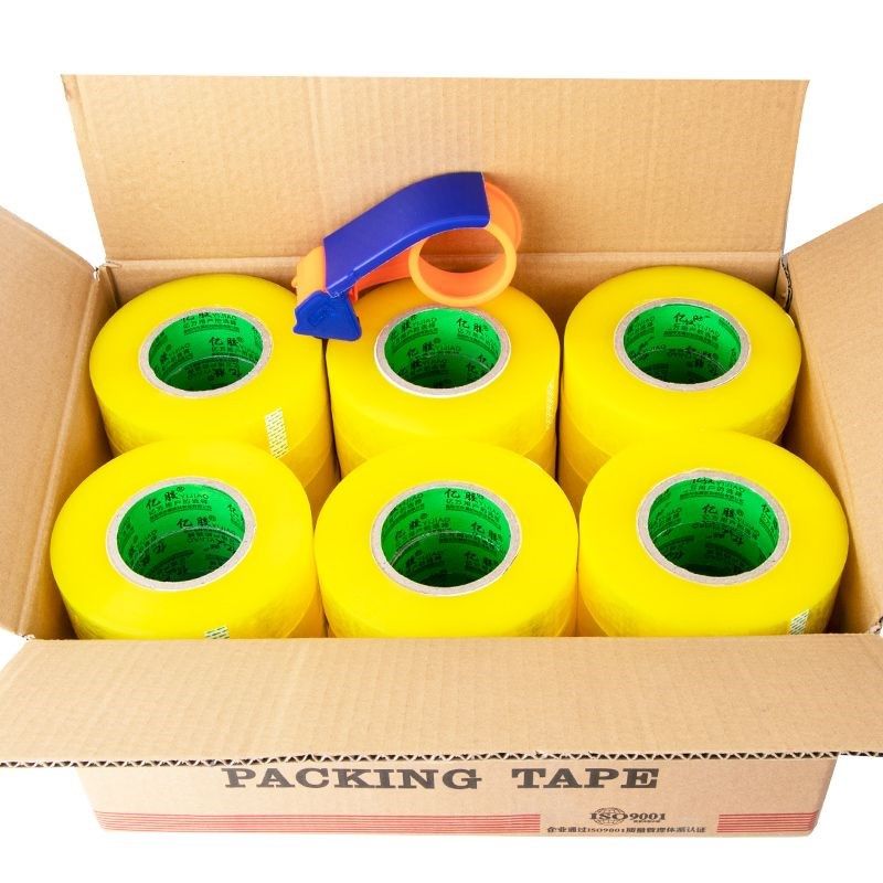 【超大卷】整箱透明胶带大w号封箱高粘超厚封口胶布大号胶纸条,基础建材,胶带,淘宝优惠券,粉丝福利购,淘宝优惠卷