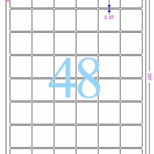 白色光亮t 空白A4 白色铜版 标签纸 100张 纸CL568LG 不干胶