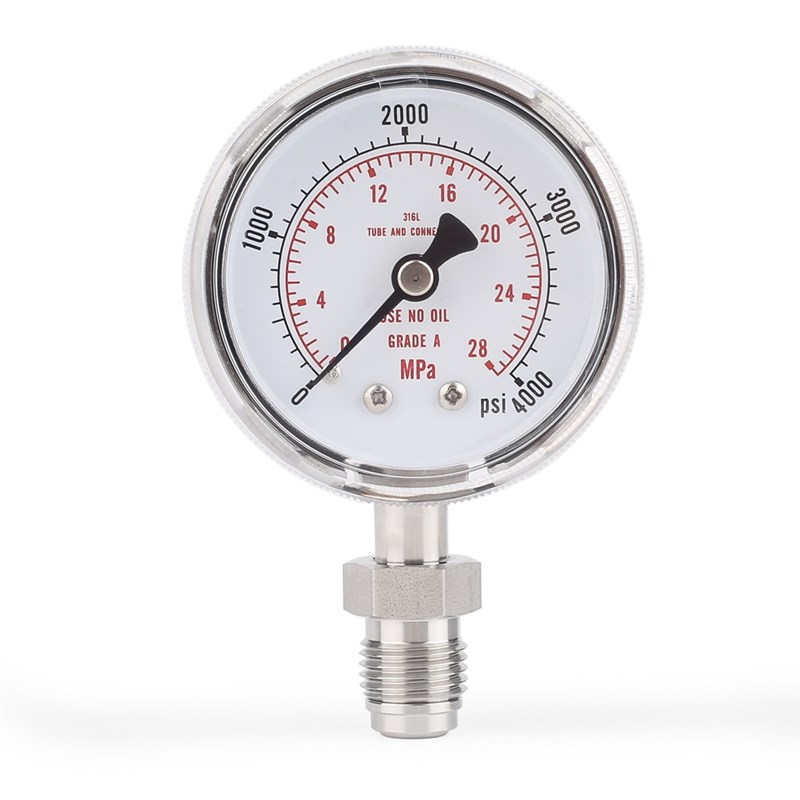 YN60耐震压力表水压气压油液压真空负压2.5级不锈钢充油表Z高压2.
