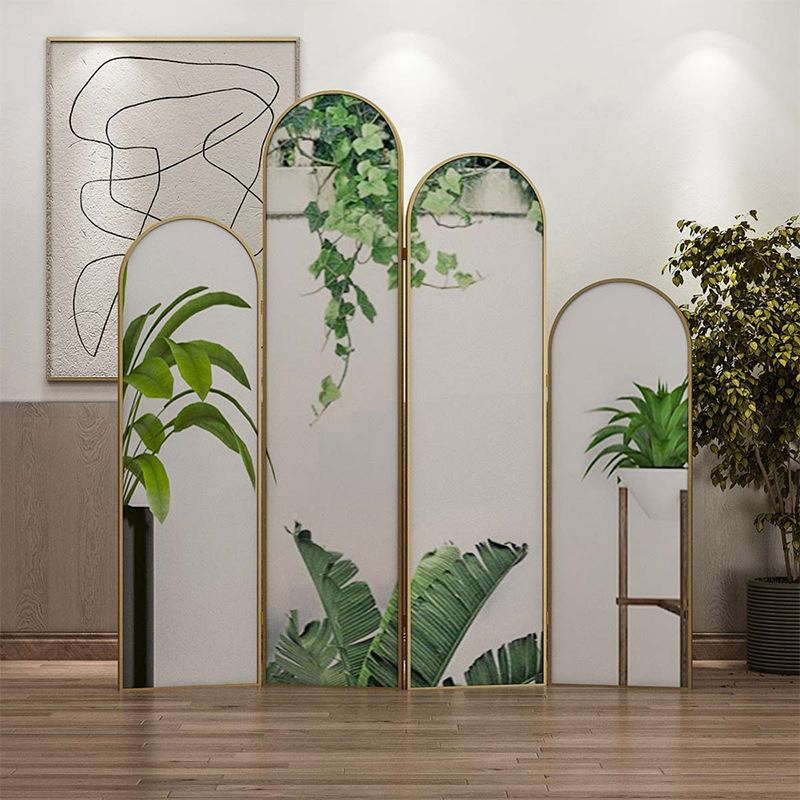 《四季如春》简约现代屏风挡隔断遮家金用叠K客厅FC667折移动北欧