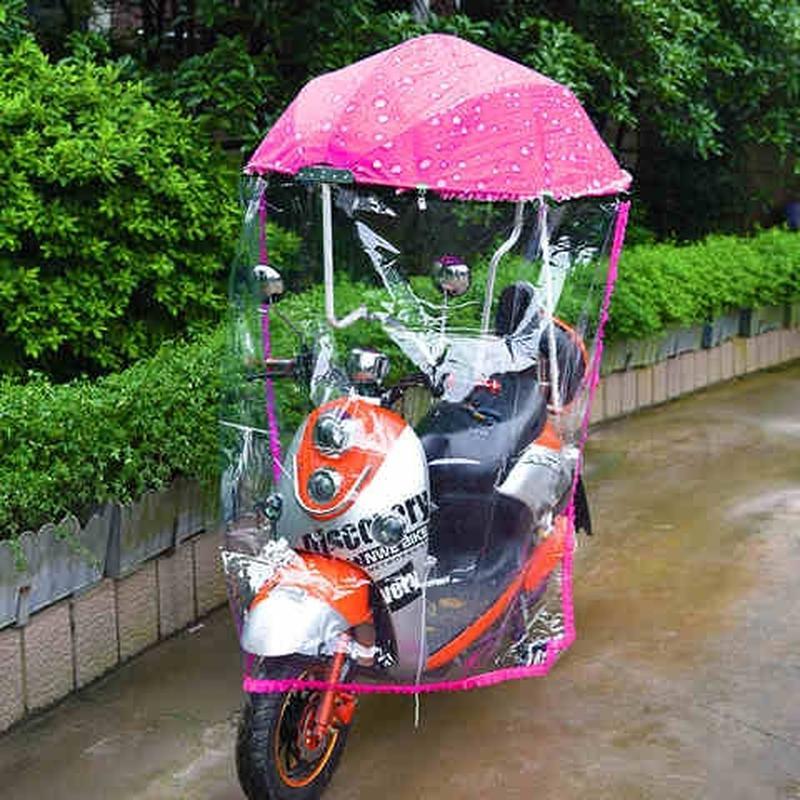 电动车遮阳西瓜伞雨篷雨帘电瓶B车冬季全封闭透明Y前挡风罩雨披
