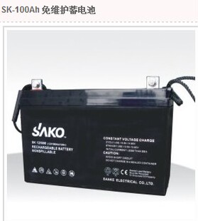 三科蓄电池100AH12V免维v护铅酸EPS太阳能UPS电动汽车摩托胶体电