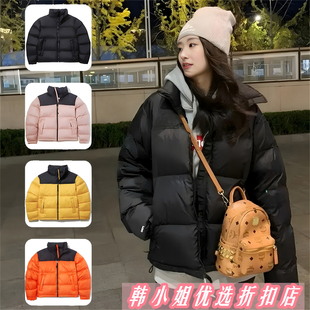 【爆款热卖】美版1996短款经典冬季保暖羽绒服黑色女款大码外套潮