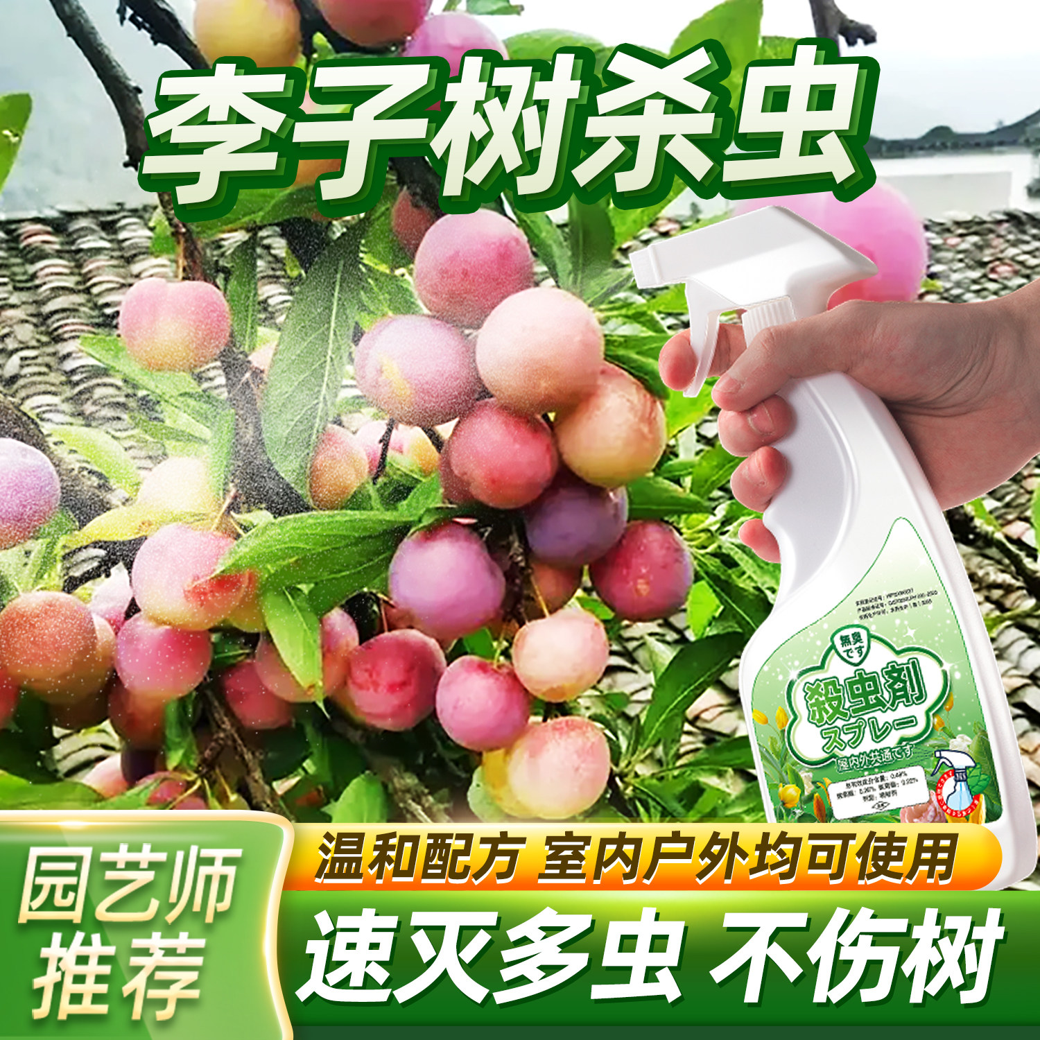 李子树杀虫专用打虫药防虫剂果树食心虫灭虫子蚜虫除虫驱虫非杀菌