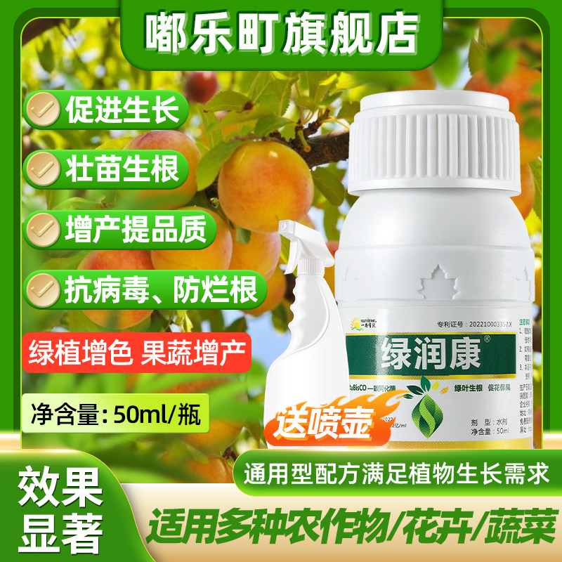 桃树绿叶生根蜜桃黄桃抗病毒营养液有机复合肥油桃开花结果防早衰