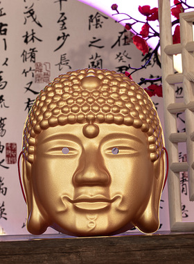 COS仿真如来佛头人像面具佛首男女成人装扮道具波若蜜大帝佛祖面