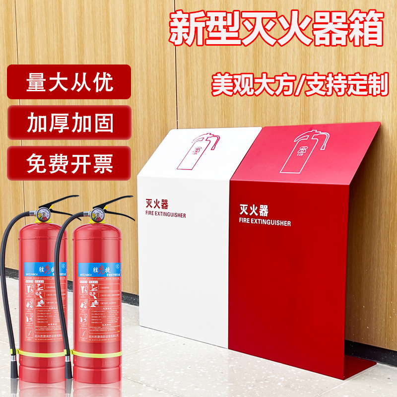 灭火器箱2只装家用4公斤