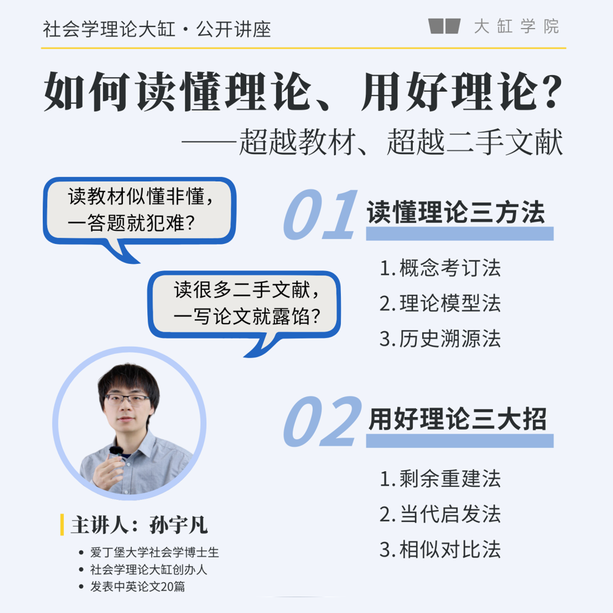 【理论讲座】如何读懂理论、用好理论？