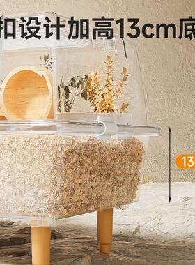 透周边大号金丝熊空间亚克明力别墅用冬品饲养cfsG8sjs箱仓鼠笼子