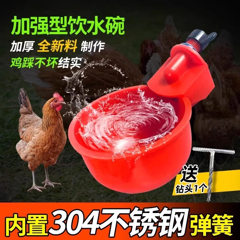 家禽自动饮水器鸡鸭鹅自动水碗自动喂水器鸽子鸡饮水器全自动新款