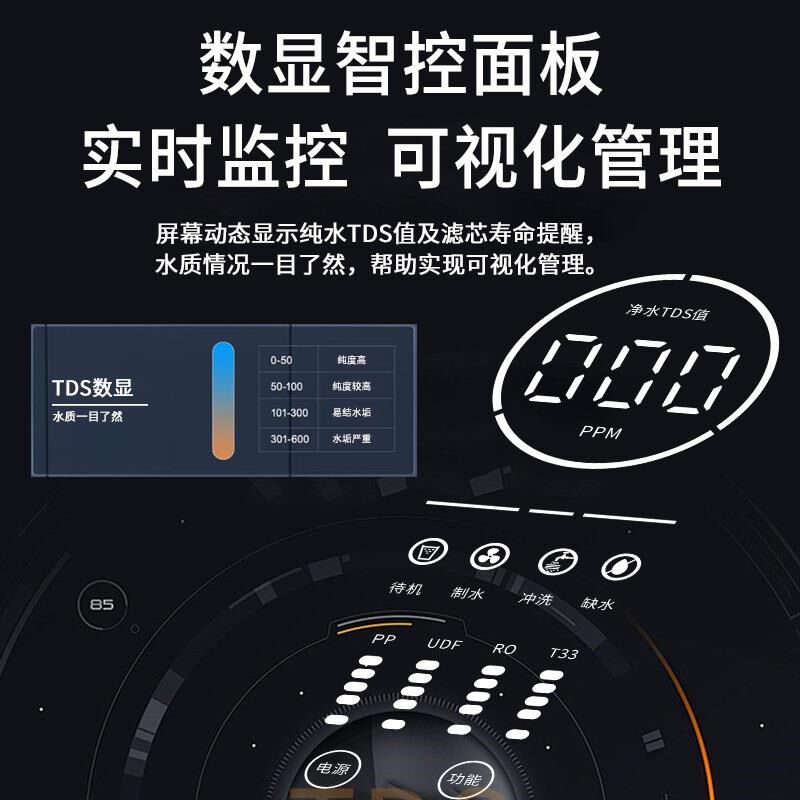 600直G纯358水机流ro反渗透无D桶净水机大量净家用饮除垢自来水水