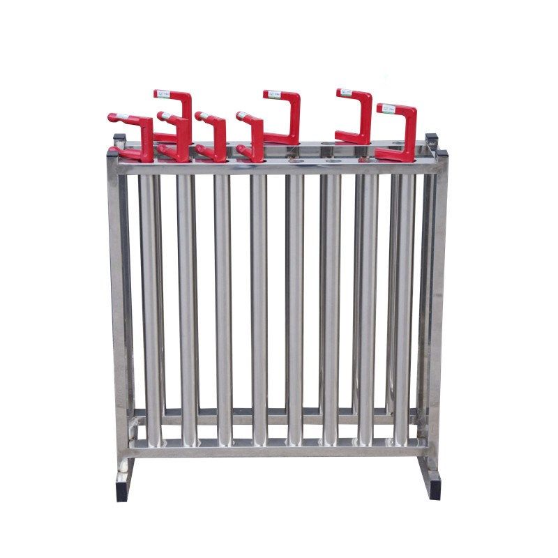 F型阀钩架子201不锈钢扳手架插孔固定式扳钩收纳架U阀门扳手放置