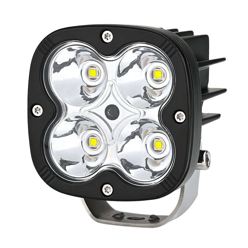 电动车灯摩托车大灯超亮12V60V 外置改装强光LQED聚光铺路流氓射