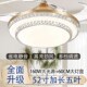 简约吊扇灯风扇灯隐m形家用电扇吊灯客厅餐厅卧室带灯扇一体现代