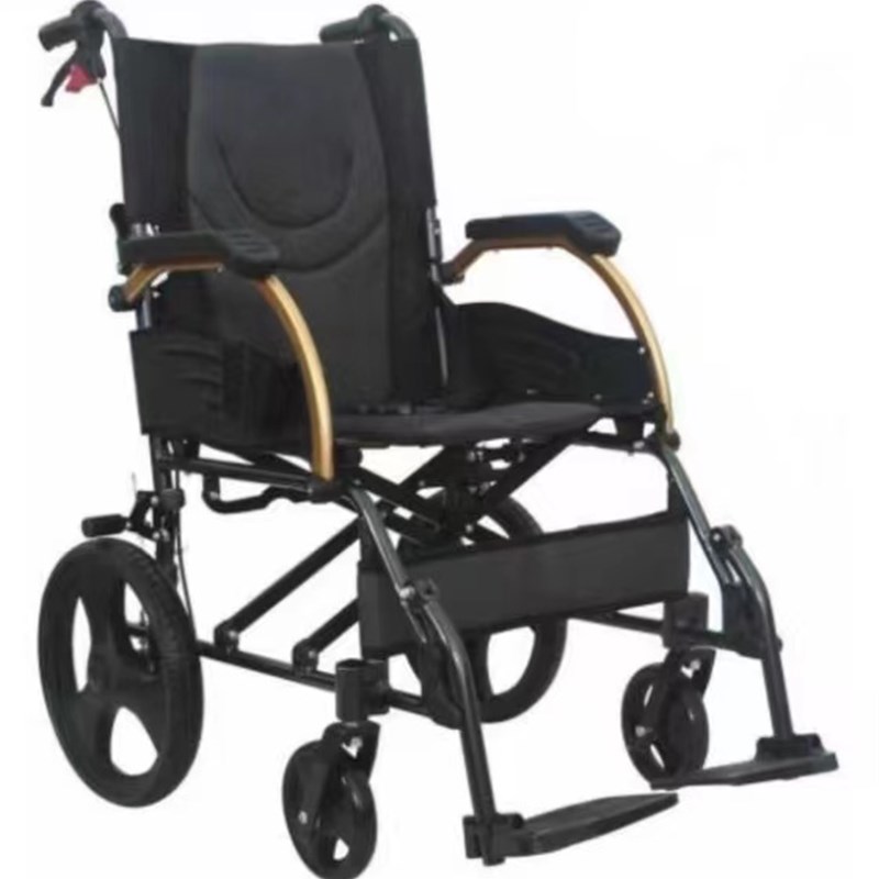 凯洋KY8d63-12轻便折叠老年人铝合金车载旅游轮椅车代步车免充气