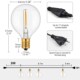 Plug LEDn Tungsten Imitation Lamp Filament String