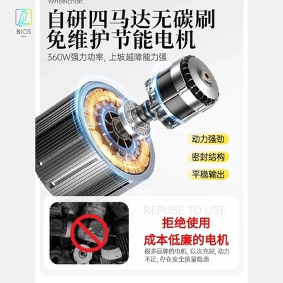 可上飞机电动轮椅老人代步车x超轻便携折叠老年残疾人智能自动