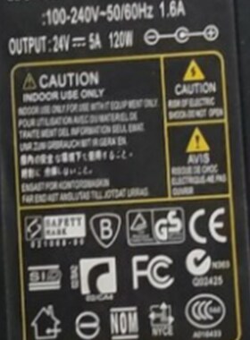 适用YU-502j4 打标机 电源适配器 电源线 24V5A变压器