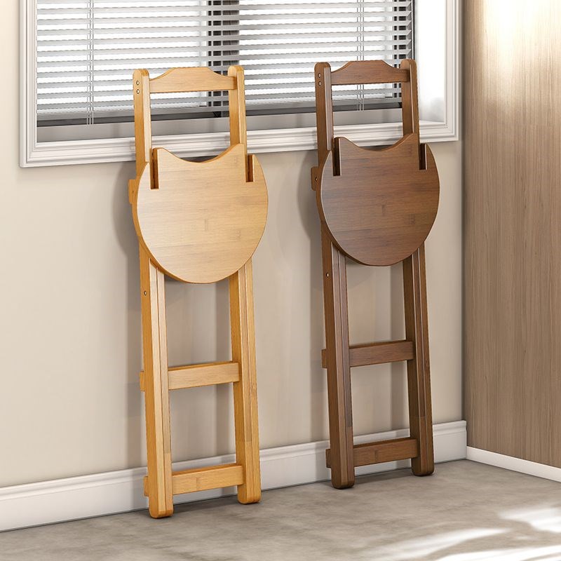 厨房折叠椅家用洗菜池折叠高凳子成人实木椅O子吧台椅带靠背交叉