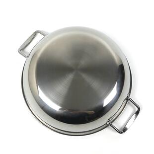 特厚不锈钢火锅锅清m汤锅火锅盆带盖家用平底火锅电磁炉明火专用