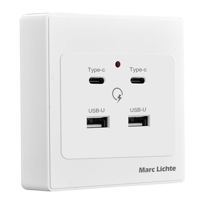 多口usb+type-c工地家用手机充电