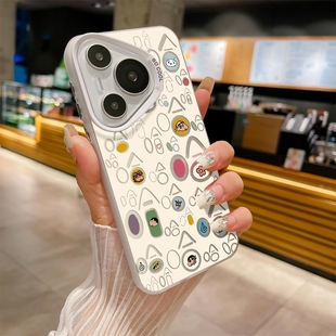 笑嘻嘻新适用vivox80卡通x100手机壳x70防摔iqooneo9新款z8保护套z5全包s18e个性iqoo11潮s17男y78女y52s简约