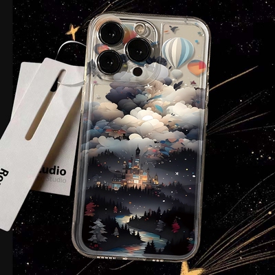 气球城堡适用华为p70手机壳mate60梦幻nuva11高级5T畅玩40男女8防摔00全包20保护荣耀80个性90新款x50i卡通30