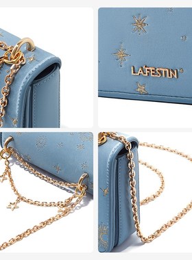 LA FESTIN 2020 new fashion haze blue Jsilk embroidery small