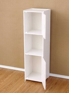 Floor Cabinet for Bathroom with 3 TieIr Shelf Multifunctiona
