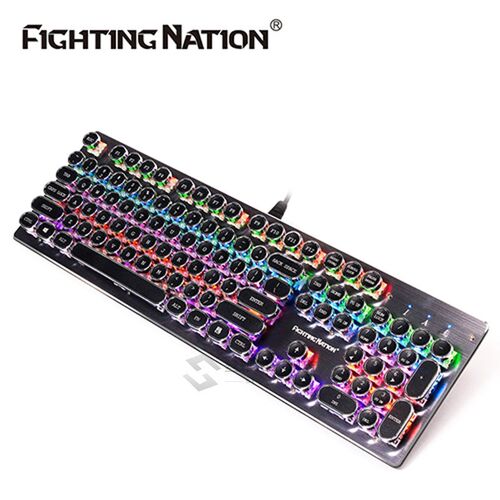 Mechanical Gaming Illuminate Backlit Keyboard RouVnd/ Square
