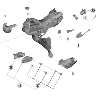 油缸盖密封垫 公路车R9120 10H5碟刹手变 R7020 油囊 R8020